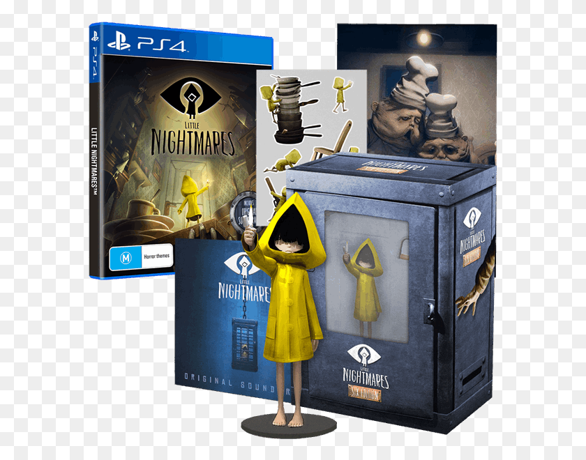 587x600 Little Nightmares Six Edition, Text, Tin, Coat HD PNG Download