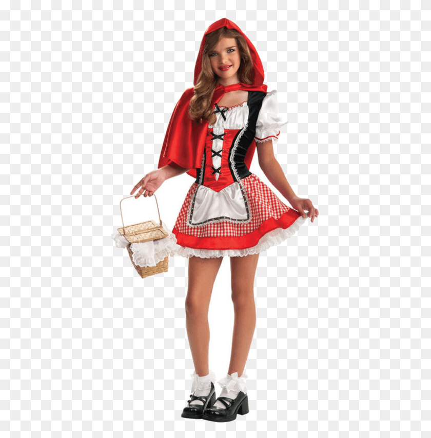 410x794 Little Red Riding Hood Teen, Costume, Person, Human HD PNG Download