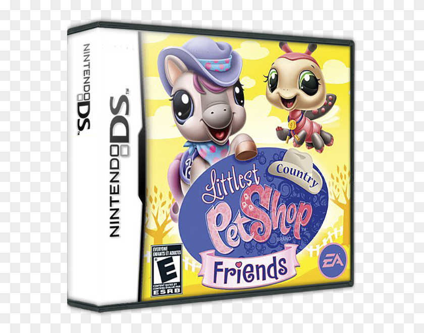 576x599 Descargar Png Littlest Pet Shop Nintendo Ds Juegos Littlest Pet Shop, Disco, Publicidad, Cartel Hd Png