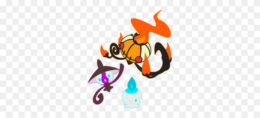 273x321 Litwick Lampent Evolution Cartoon Orange Image Litwick Evolution Chandelure Блестящий, Животное, Морская Жизнь, Беспозвоночные Hd Png Скачать