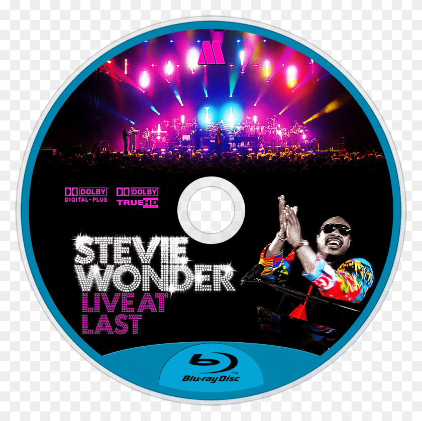 1000x1000 Descargar Png Live At Last Bluray Disc Image Stevie Wonder Live At Last, Disco, Persona, Humano Hd Png