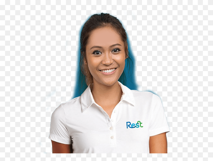 590x574 Live Chat Agent Polo Shirt, Person, Human, Smile HD PNG Download