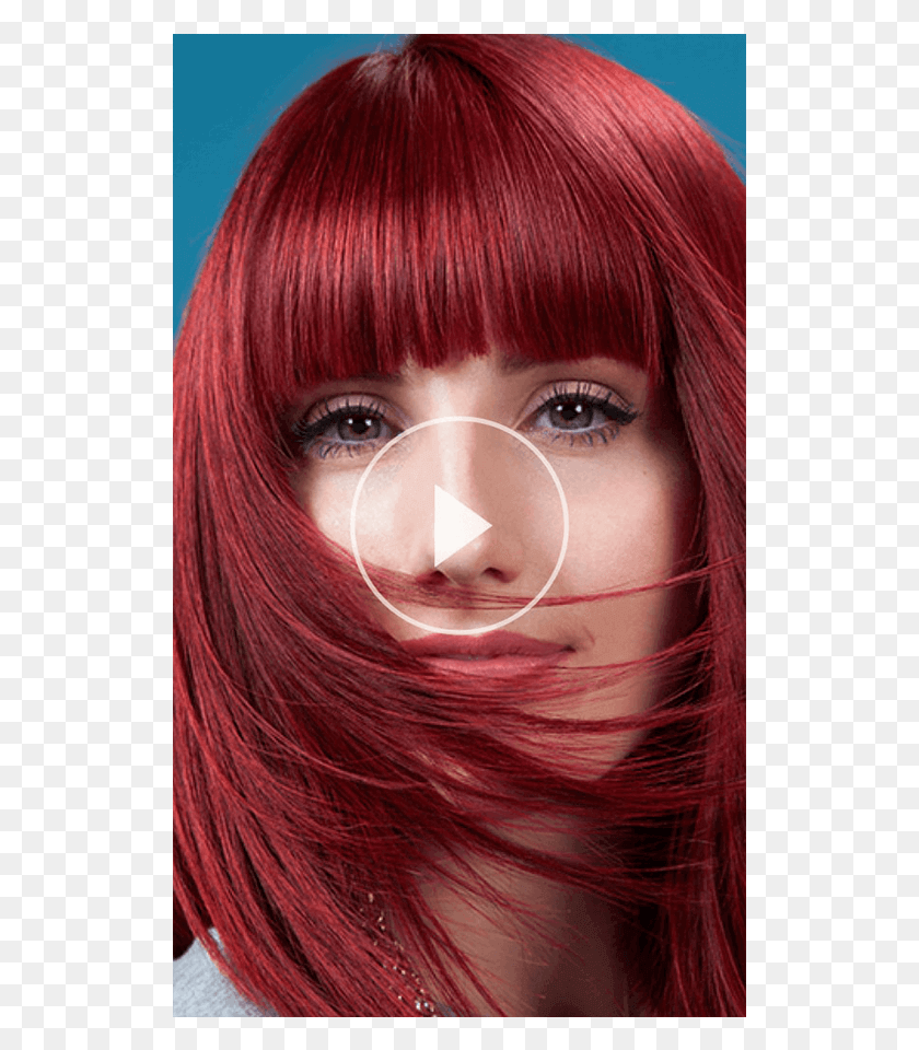 525x900 Краска Для Волос В Живом Цвете От Schwarzkopf Красные Волосы, Лицо, Человек, Человек Hd Png Скачать
