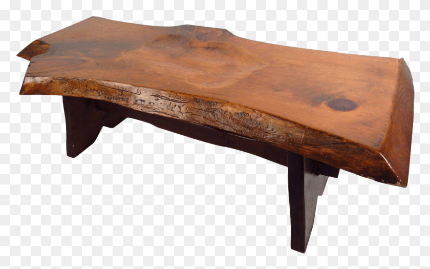 1245x743 Live Edge Slab Bench On Chairish Coffee Table, Furniture, Coffee Table, Tabletop HD PNG Download