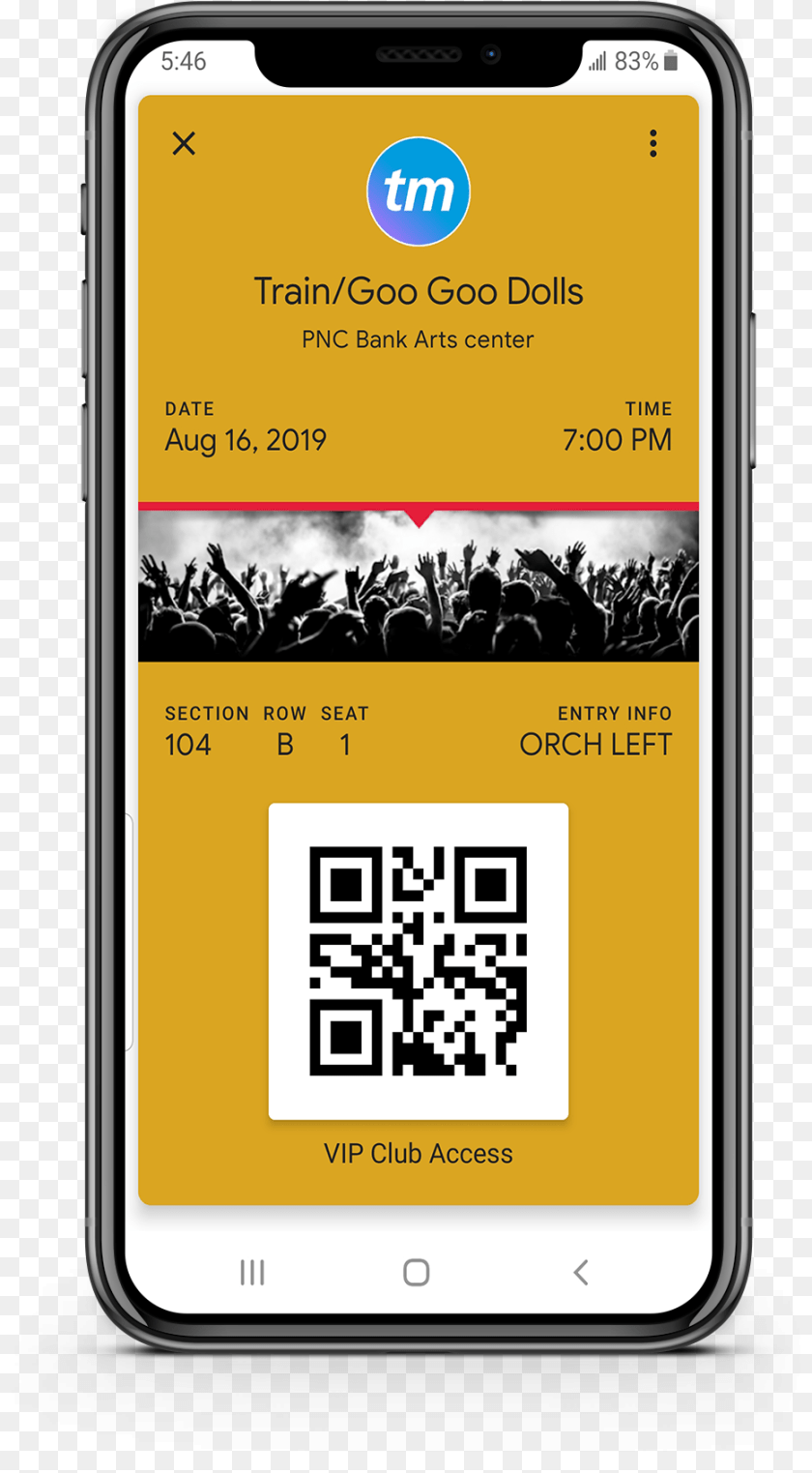 Live Nation Mobile Ticket Confirmation, Electronics, Mobile Phone, Phone, Qr Code Transparent PNG