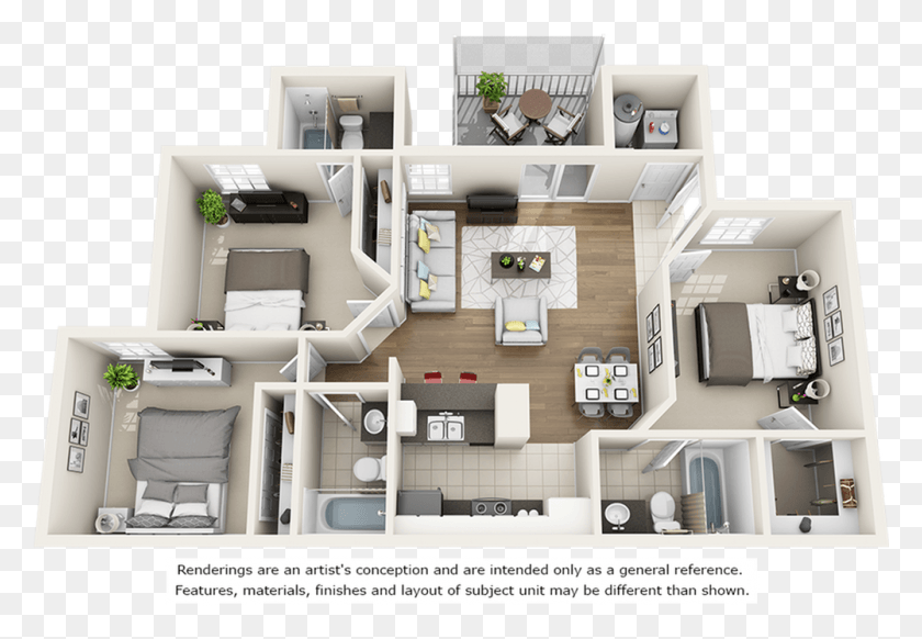 1001x670 Live Oak With Modern Finishes Village At Chandler Crossings, Floor Plan, Diagram, Plan HD PNG Download