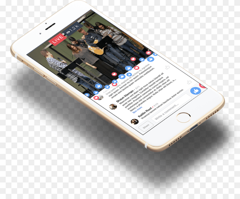 Live Streaming Mockup, Phone, Mobile Phone, Electronics, Adult Clipart PNG