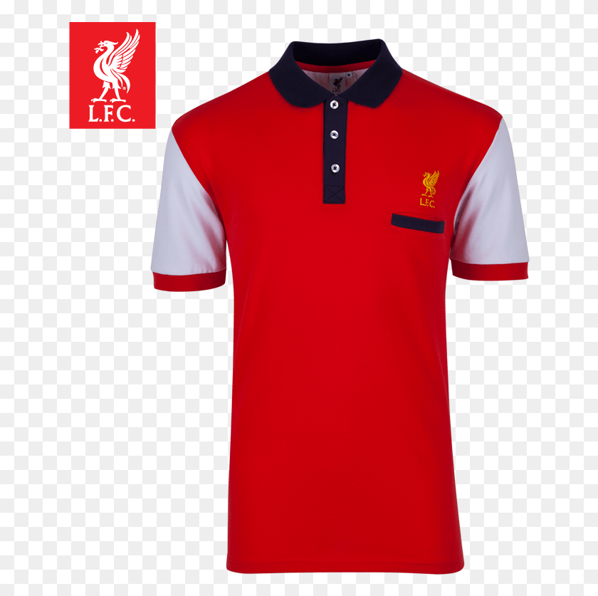 648x777 Liverpool Liverpool Football Club Team Logo Pattern Polo Shirt, Clothing, Apparel, Shirt HD PNG Download