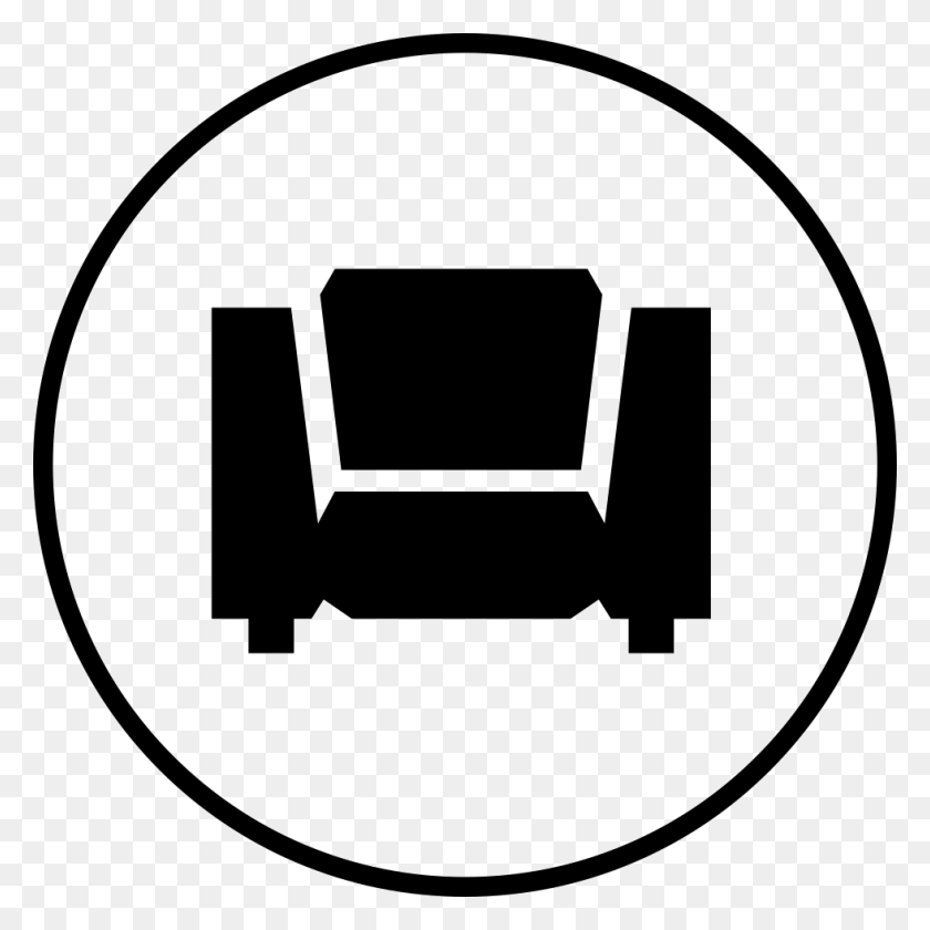980x980 Living Room Furniture Comments Furniture Icon, Symbol, Stencil, Sign HD PNG Download