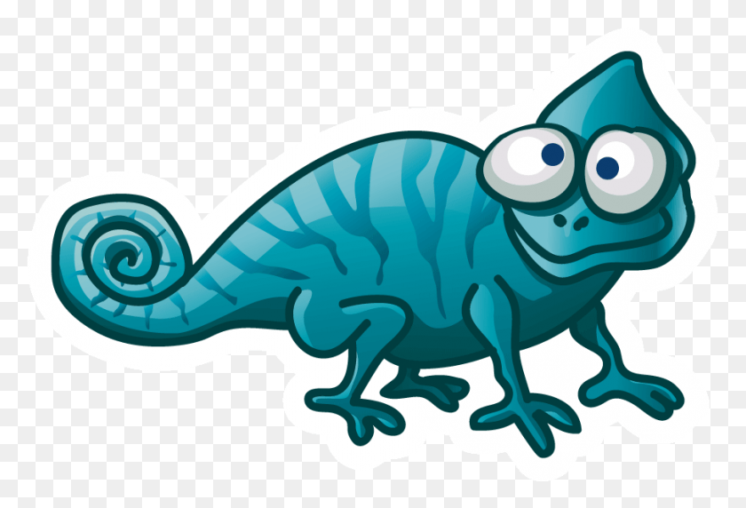 904x594 Lagarto Camaleón Reptil Camaleo Desenho Azul, Animal, Dinosaurio, Invertebrado Hd Png