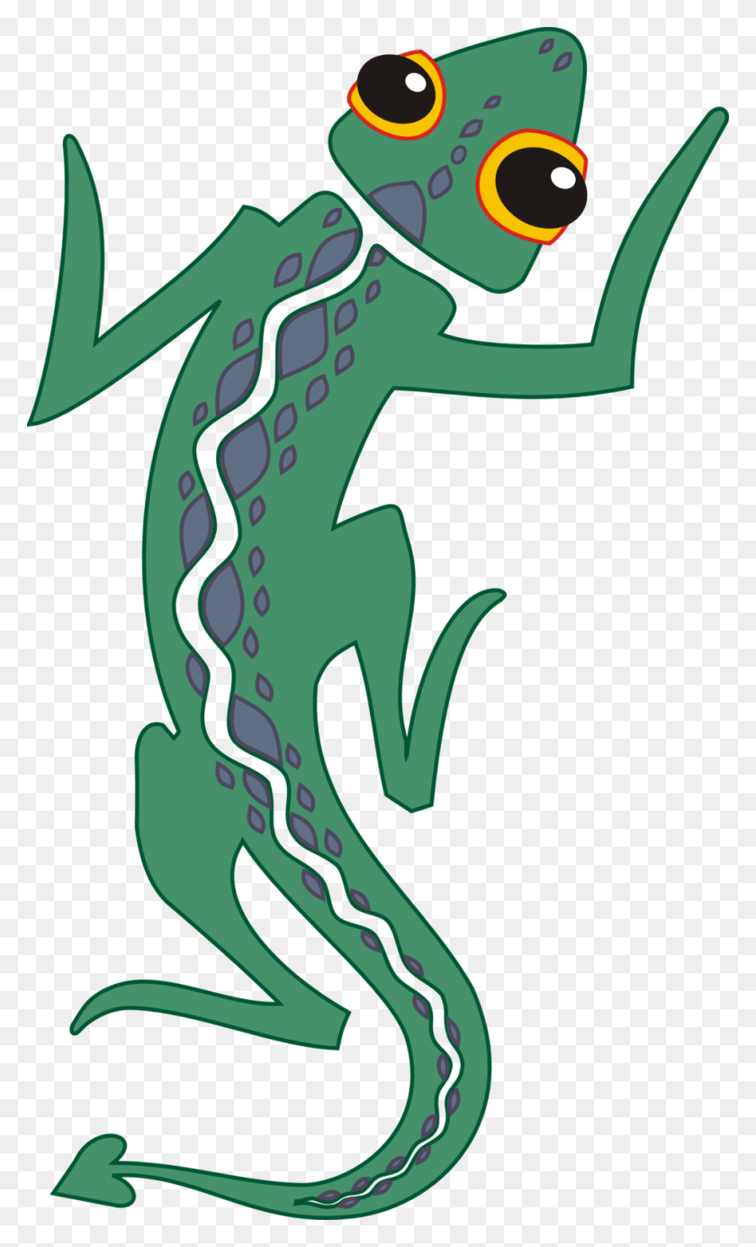 958x1627 Lizard Iguana Cartoon No Background, Dragon, Anole, Gecko HD PNG Download