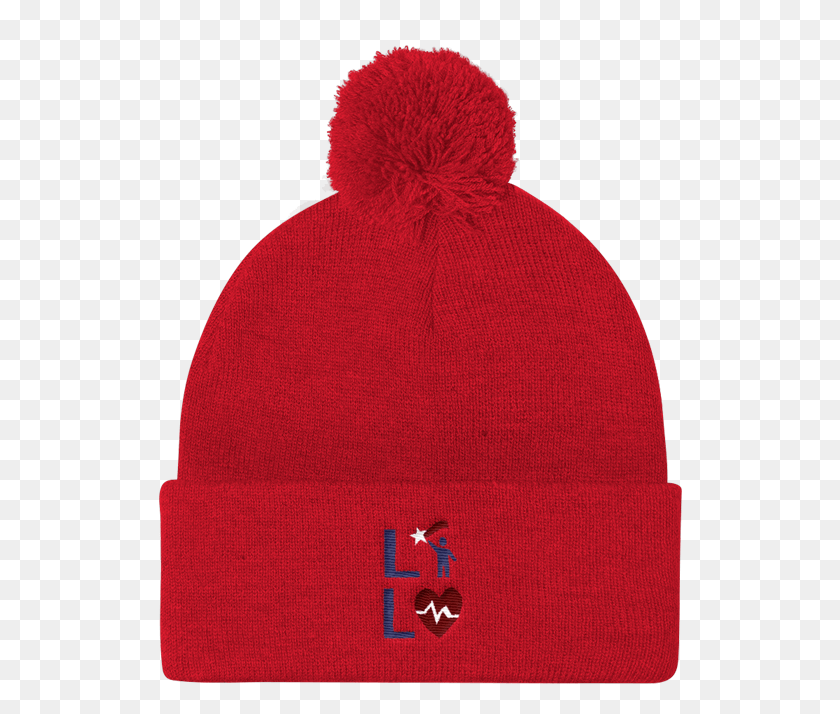 524x654 Ll Icon Full Onred Cmyk Mockup Front Red 70percent Beanie, Clothing, Apparel, Cap HD PNG Download