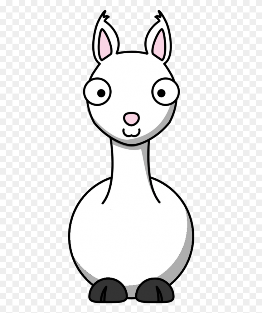 408x944 Llama Clipart Alpaca Face How To Draw A Alpaca, Stencil, Snowman, Winter HD PNG Download