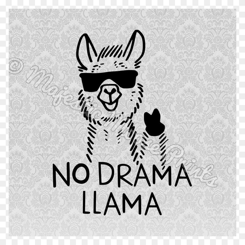 3000x3000 Llama Clipart Svg No Drama Llama Svg HD PNG Download