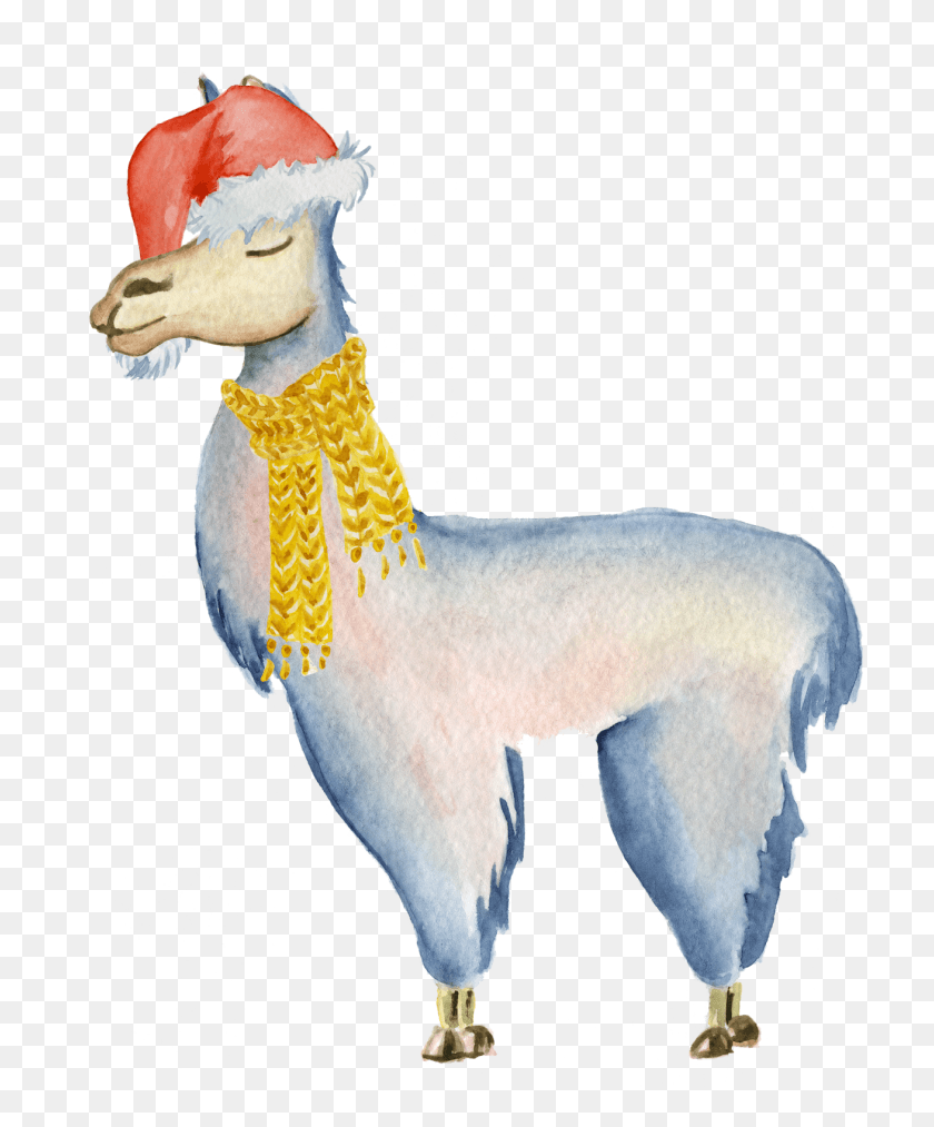 1309x1600 Llamas Alpaca Watercolor, Figurine, Bird, Animal HD PNG Download