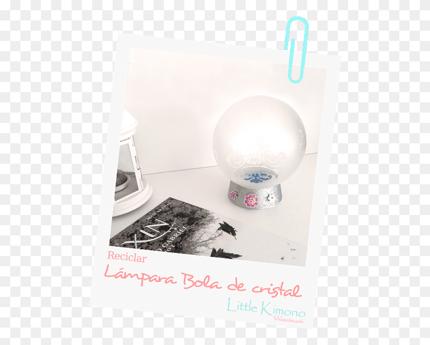 495x614 Lmpara Bola De Cristal Ceramic, Text, Soil, Paper HD PNG Download
