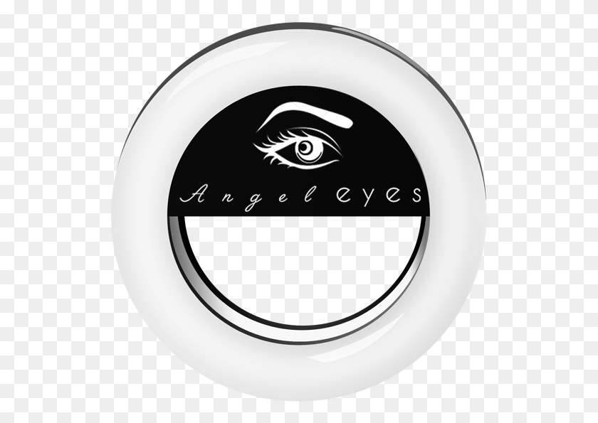 529x535 Load Image Into Gallery Viewer Black Angel Eyes Ring Circle, Frisbee, Toy, Text HD PNG Download