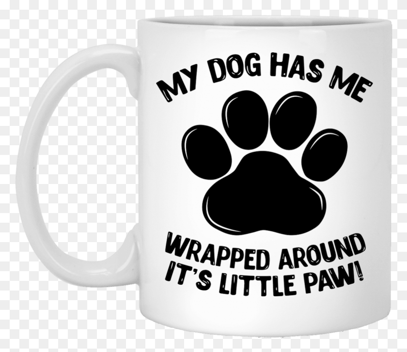 1137x973 Load Image Into Gallery Viewer My Dog Has Me Wrapped Pug, Coffee Cup, Cup HD PNG Download