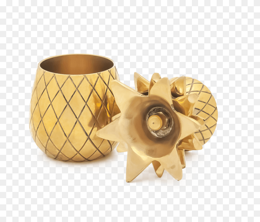 802x676 Load Image Into Gallery Viewer Pineapple Shot Glass Shot Glass, Cuff, Bronze, Floral Design HD PNG Download