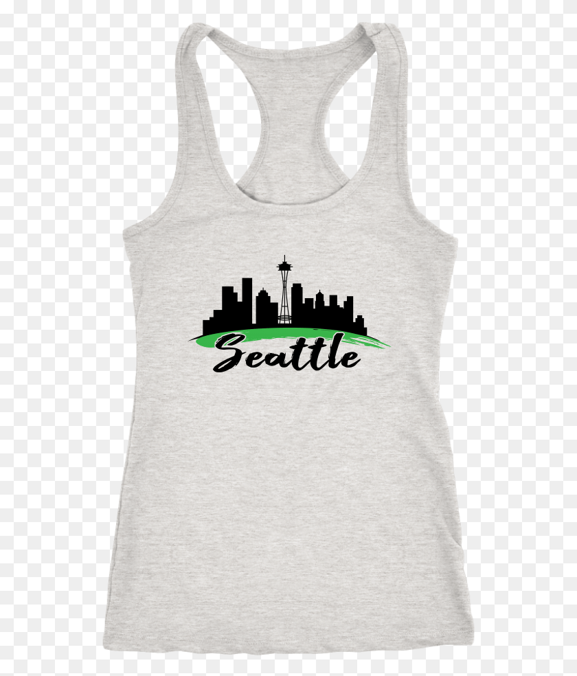 544x924 Load Image Into Gallery Viewer Seattle Skyline Hgh Gel T Shirt, Clothing, Apparel, Tank Top HD PNG Download