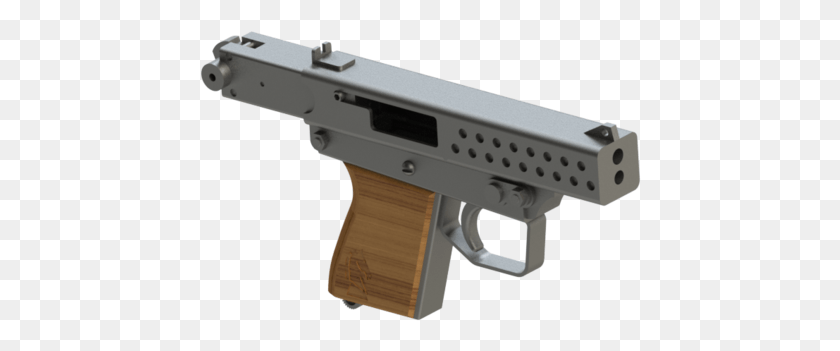 442x291 Descargar Png Cargar En Visor 3D Subido Por Anónimo Mini Ametralladora, Pistola, Arma, Armamento Hd Png