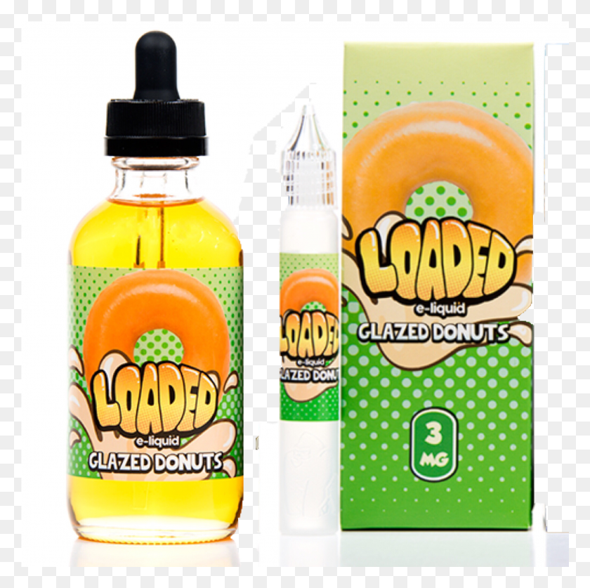 2047x2041 Loaded Glazed Donuts Ejuice 120ml 3mg Plastic Bottle HD PNG Download