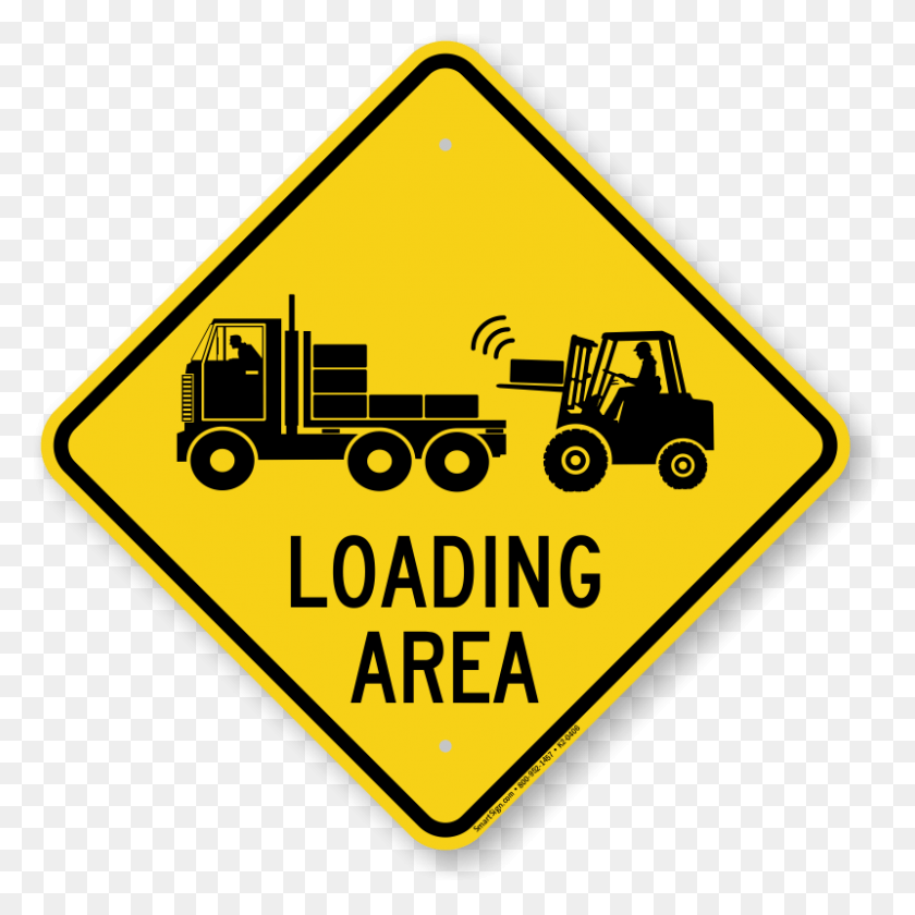800x800 Loading Area Caution Sign Share The Road Bike Sign, Symbol, Road Sign, Label HD PNG Download