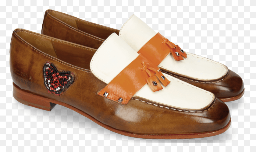 1001x565 Loafers Liv 5 Vegas Chocolate White Orange Patch Butterfly Slip On Shoe, Clothing, Apparel, Footwear HD PNG Download