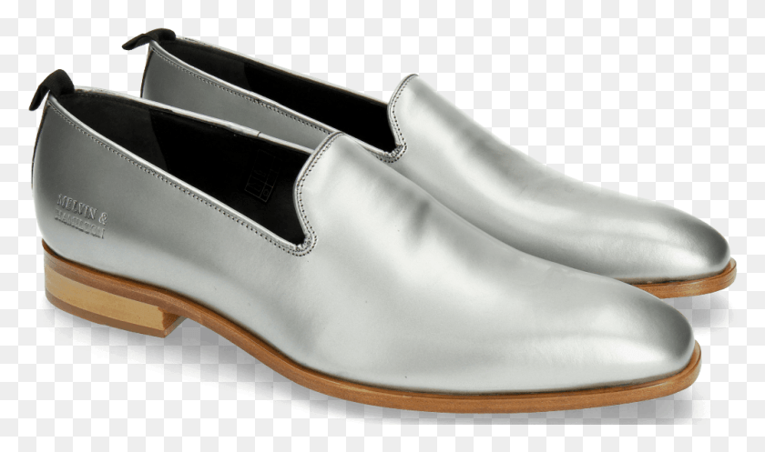 997x559 Мокасины Prince 1 Brush Silver Slip On Shoe, Одежда, Одежда, Обувь Png Скачать