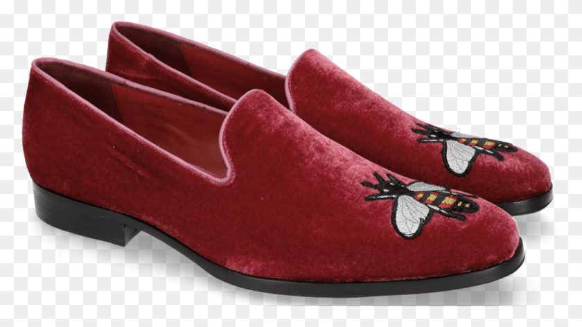 1011x535 Loafers Prince 2 Velluto Wine Bee Patch Moccasin, Clothing, Apparel, Shoe HD PNG Download