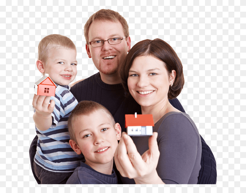 642x600 Loan For Second Home Family And House, Person, Human, People HD PNG Download