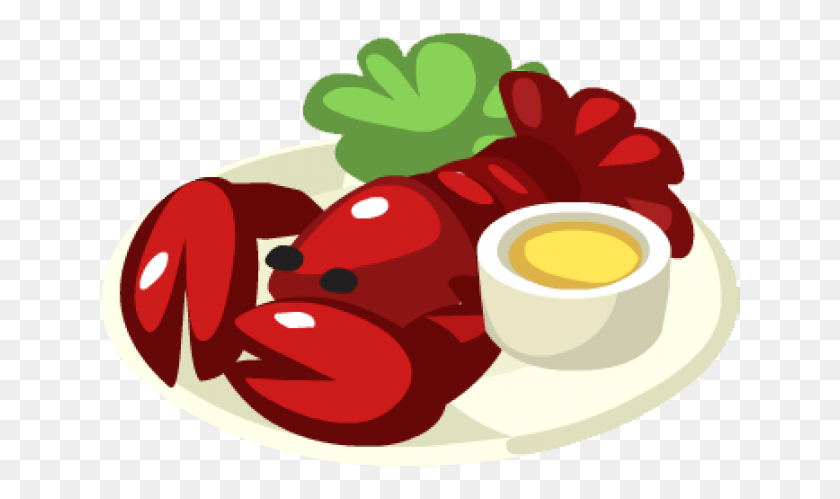 641x439 Lobster Clipart Lobster Dish Lobster With Butter Clipart, Plant, Meal, Food HD PNG Download