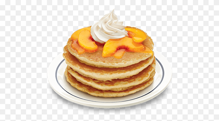 486x405 Local Ihops Offer Free Pancakes To Benefit Cottage Ihop Pancakes Glazed Strawberry, Bread, Food, Pancake HD PNG Download