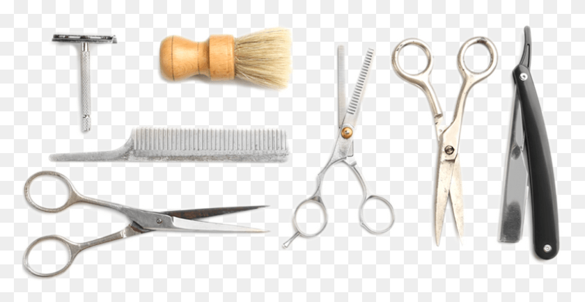 795x382 Located Inside The Barbershop Brush, Weapon, Weaponry, Blade Descargar Hd Png