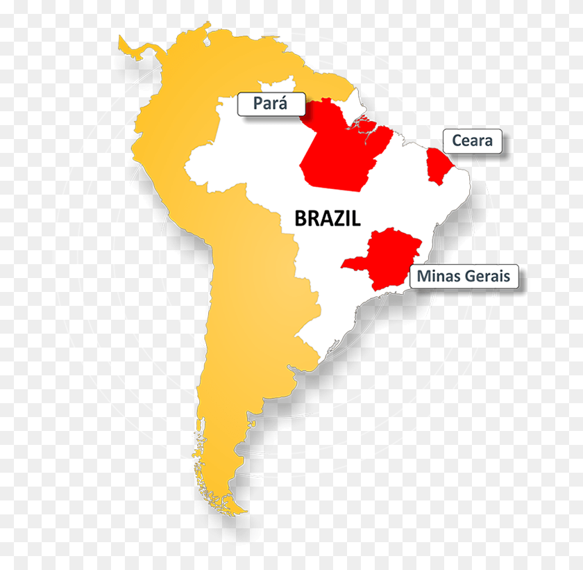 689x760 Descargar Png Mapa De Ubicación De Las Minas De Hierro De Brasil Png