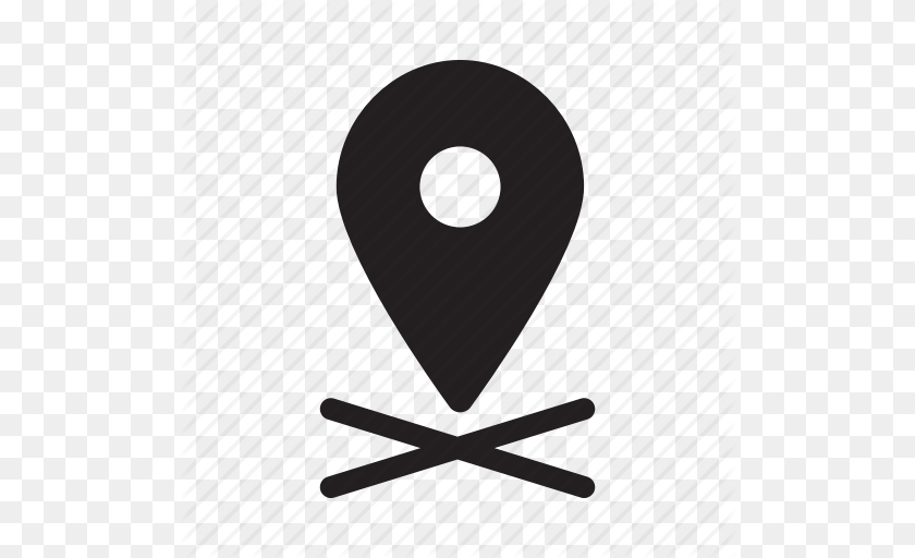 Location Map Marks Navigation Spot X Icon Sticker PNG