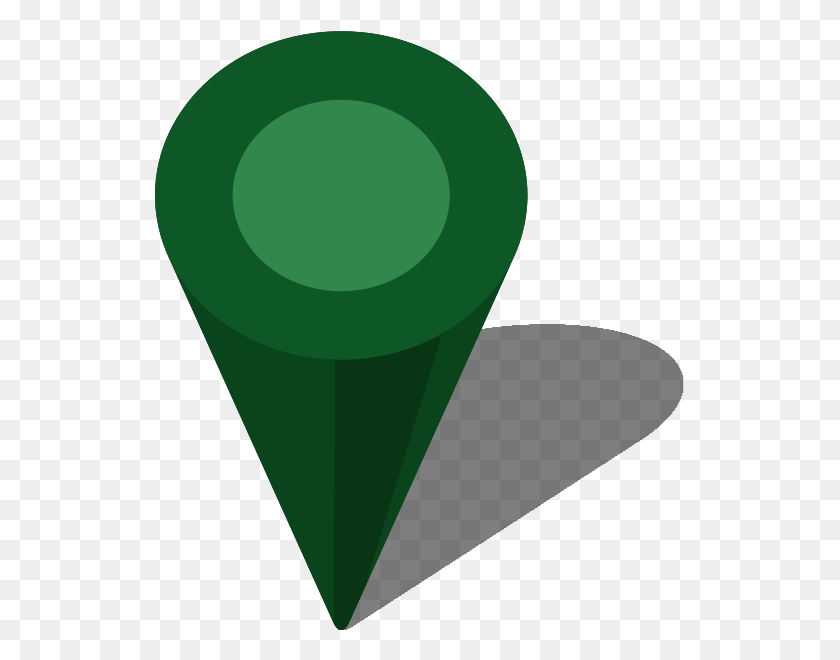 530x600 Descargar Png Mapa De Ubicación Pin Dark Green7 Icono De Ubicación Verde Oscuro, Cono, Triángulo Hd Png