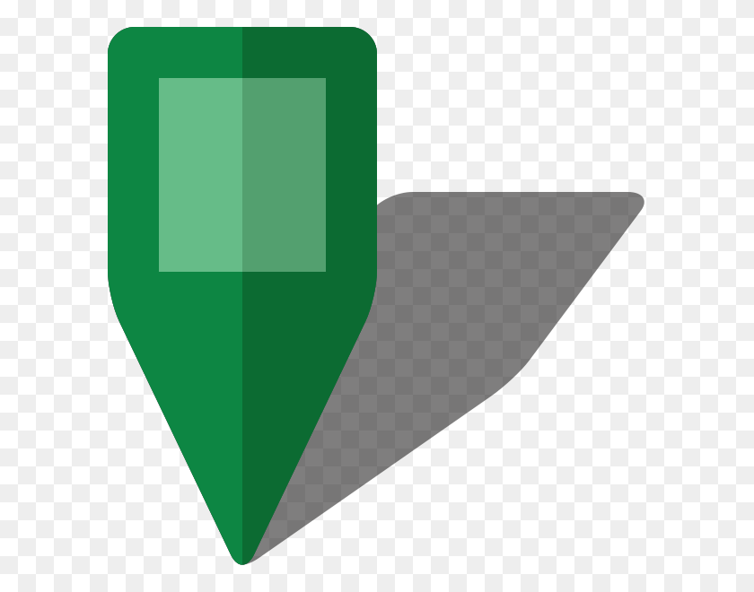 600x600 Location Map Pin Green9 Emblem, Plectrum, Triangle, Light HD PNG Download