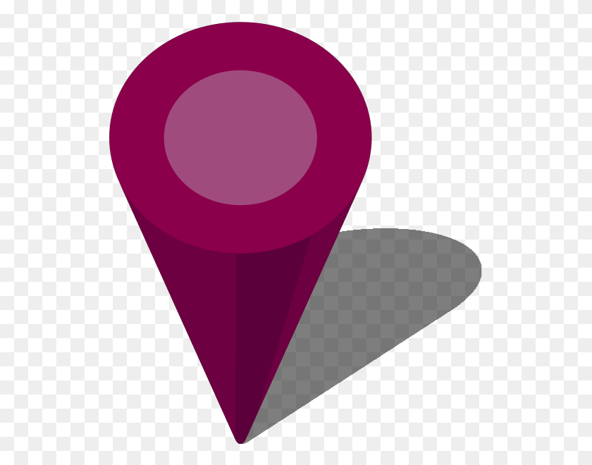 530x600 Location Map Pin Purple7 Map Pin Purple, Cone, Triangle, Heart HD PNG Download