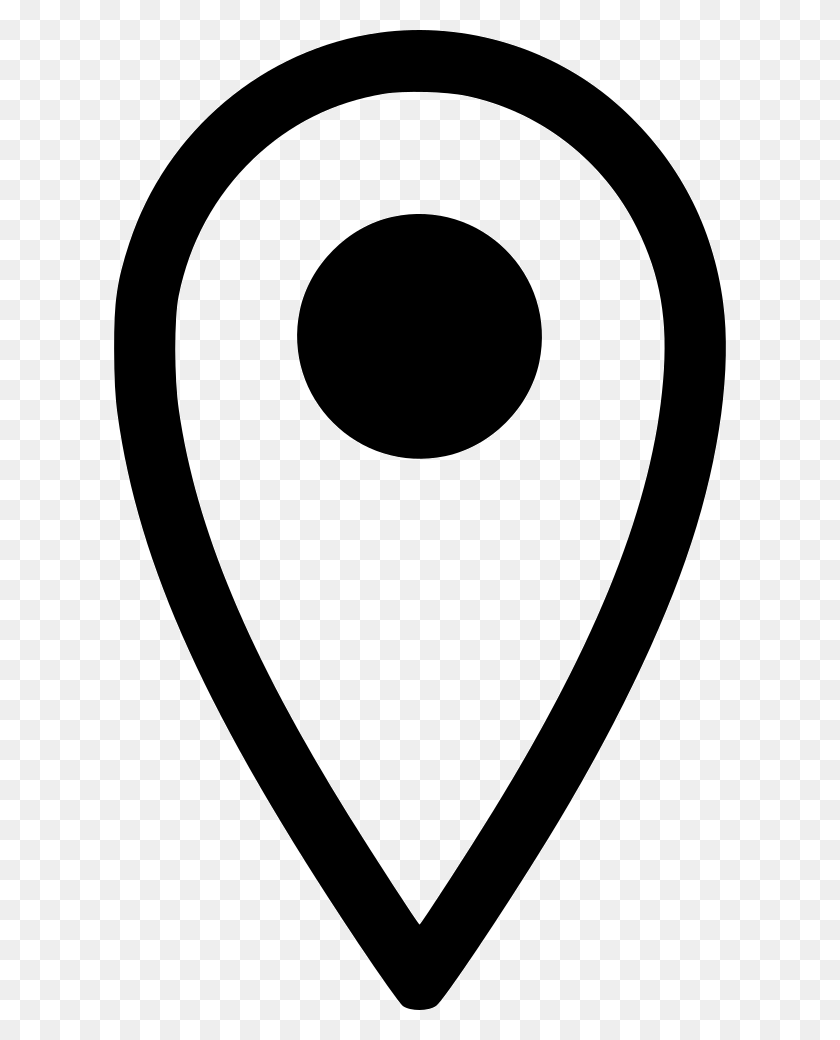 612x980 Location Marker Svg Icon Free Circle, Rug, Plectrum, Cutlery HD PNG Download