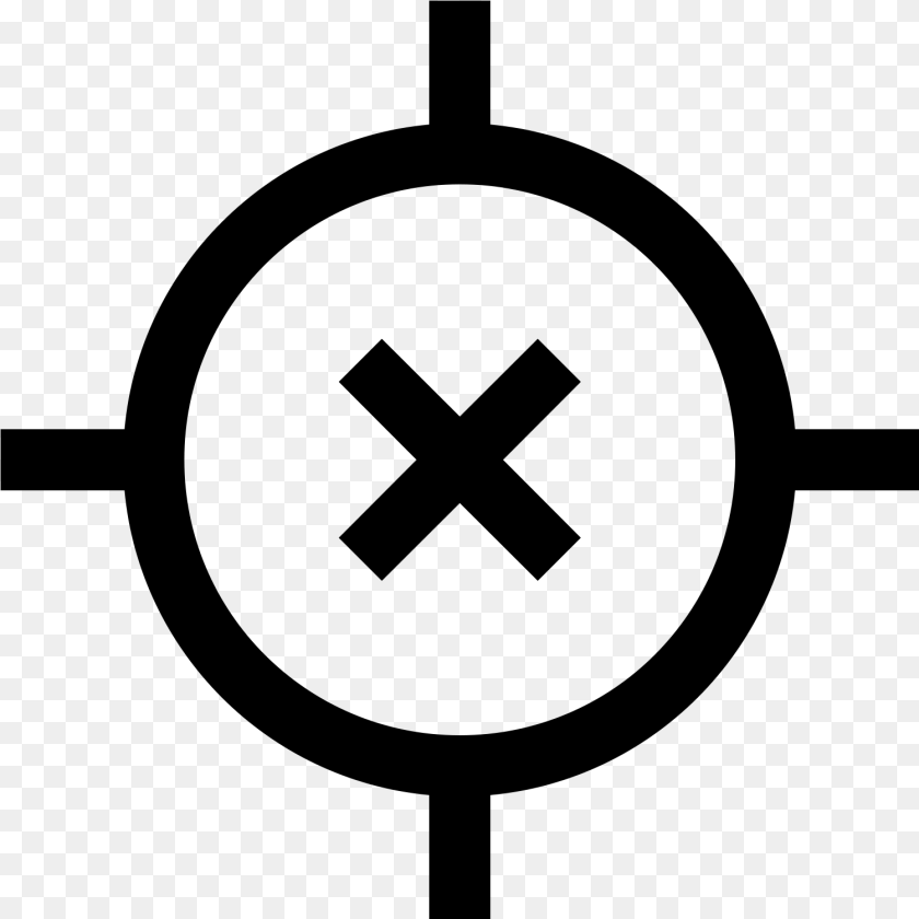 Location Off Icon Norte, Gray Sticker PNG