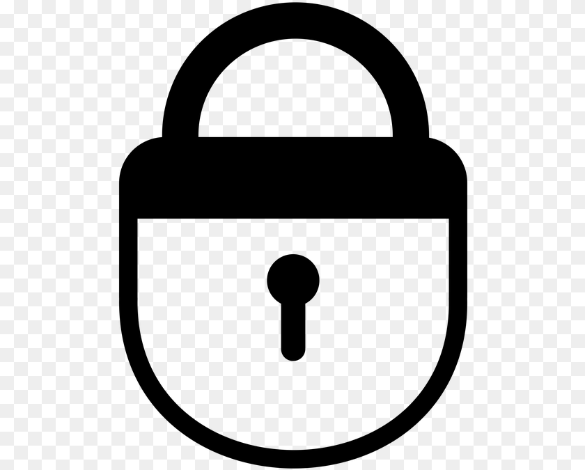 Lock Cadenas Icone, Gray PNG