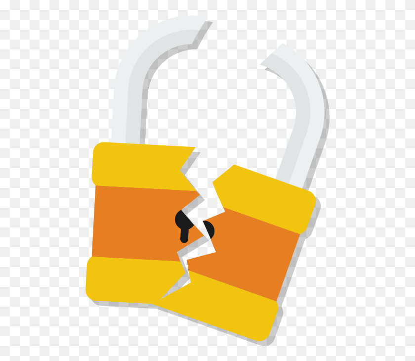 495x670 Lock Clipart Insecurity Illustration, Combination Lock HD PNG Download