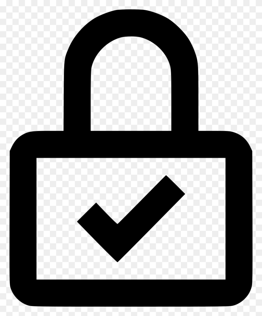 802x980 Lock Icon Sign, Lock, First Aid, Security HD PNG Download