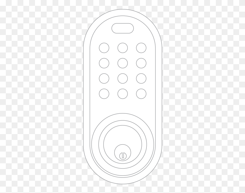 272x602 Lock Types Deadbolt Keypad Circle, Electronics, Remote Control, Ipod HD PNG Download