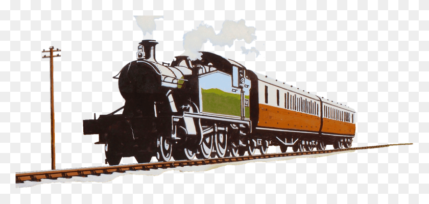 1465x640 Locomotive, Train, Vehicle, Transportation HD PNG Download