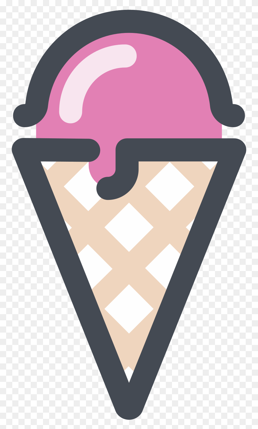 765x1333 Lody Owocowe Icon Cone Icecream, Poster, Advertisement, Flyer HD PNG Download