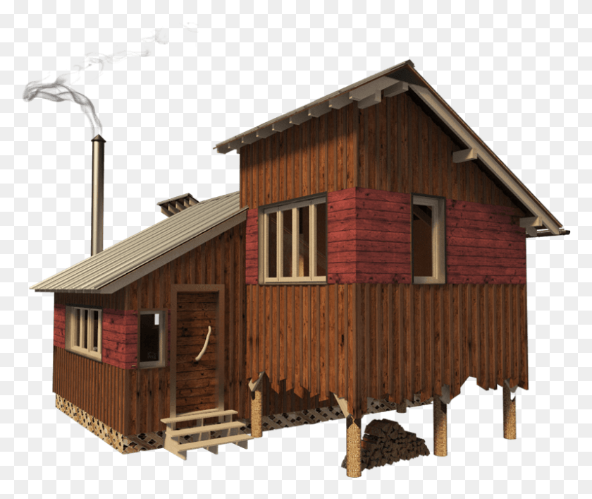 795x660 Log Cabin, Housing, Building, Nature HD PNG Download