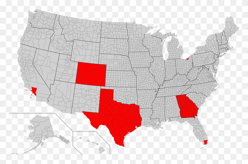 1024x649 Log Cabin Chapters That Endorsed Trump Number Of Haunted Houses By State, Map, Diagram, Atlas HD PNG Download