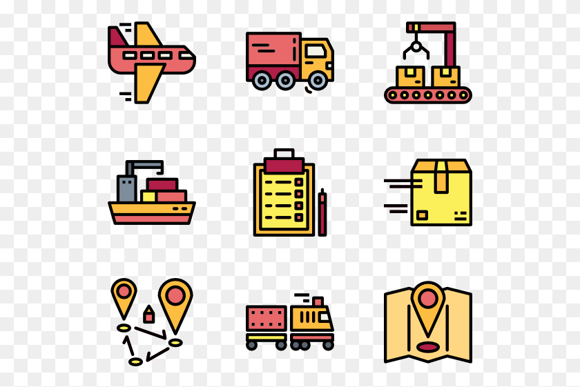 529x501 Logistics Delivery Thailand Icon, Pac Man, Text HD PNG Download